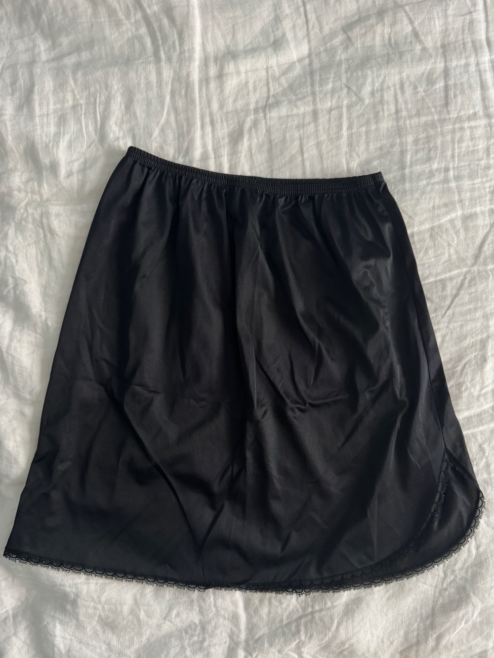 Classic Black Half Slip Skirt